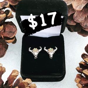 Bull earrings just in time for the rodeo